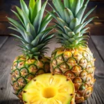 a ripe pineapple sliced open 1 Pineapple Wallpaper Phone